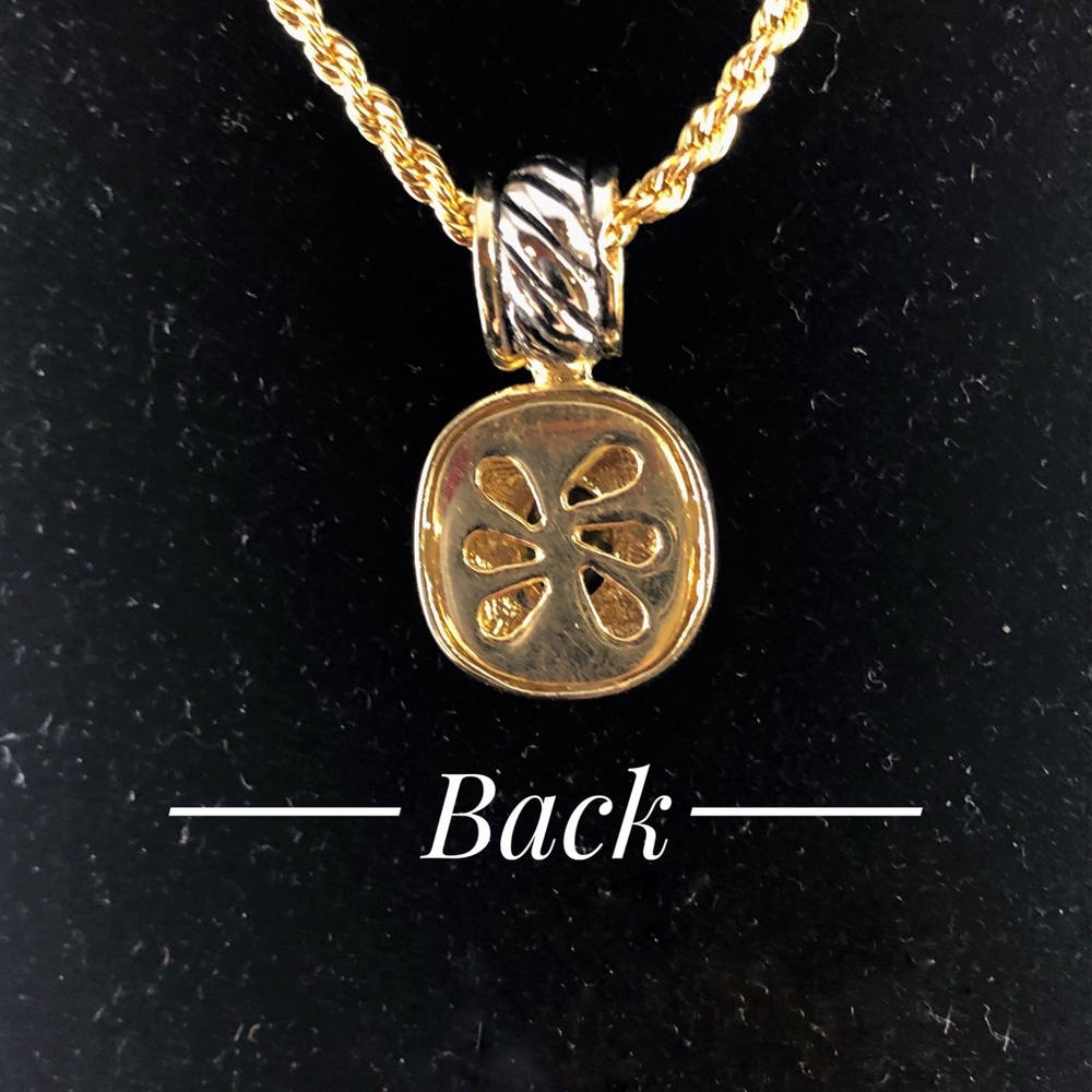 David Yurman style Citrine & Diamond Necklace - Picture 3 of 4
